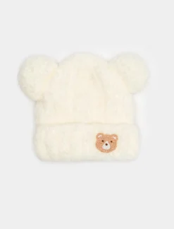 Piazza Italia Accessori<Set cappello con recchie e sciarpa da neonato - panna