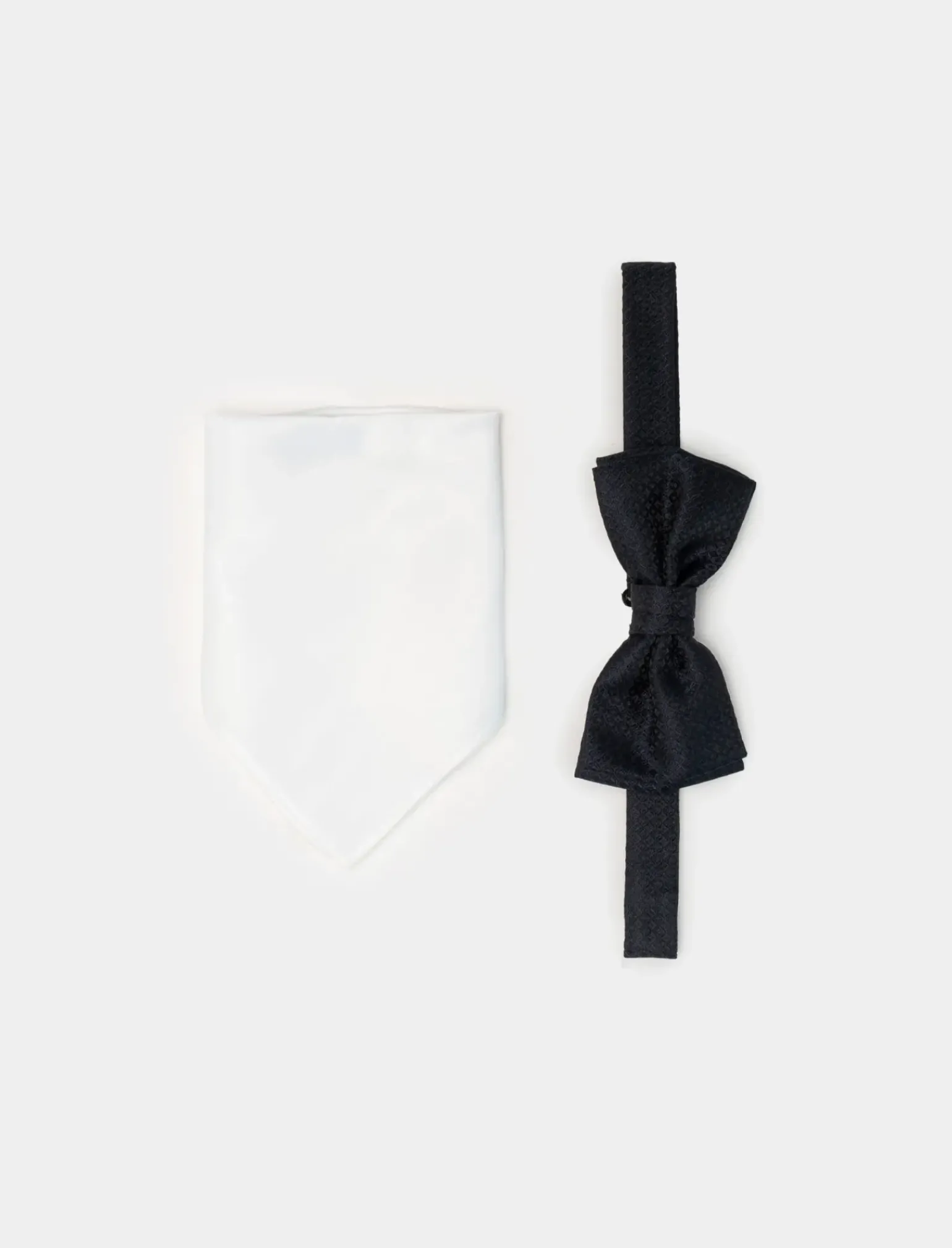 Uomo Piazza Italia Uomo|Cravatte E Papillon<Set papillon con pochette da uomo -