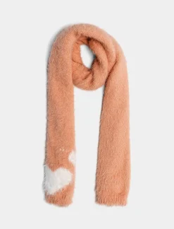 Piazza Italia Set<Set sciarpa e cappello da bambina con cuore - Rosa