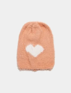 Piazza Italia Set<Set sciarpa e cappello da bambina con cuore - Rosa