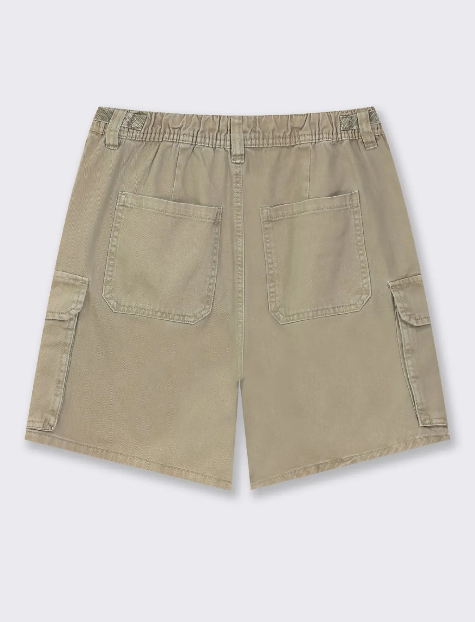 Donna Piazza Italia Donna|Shorts<Short cargo vita alta con tasche applicate e dettagli in vita con passanti e nastro regolabili - salvia