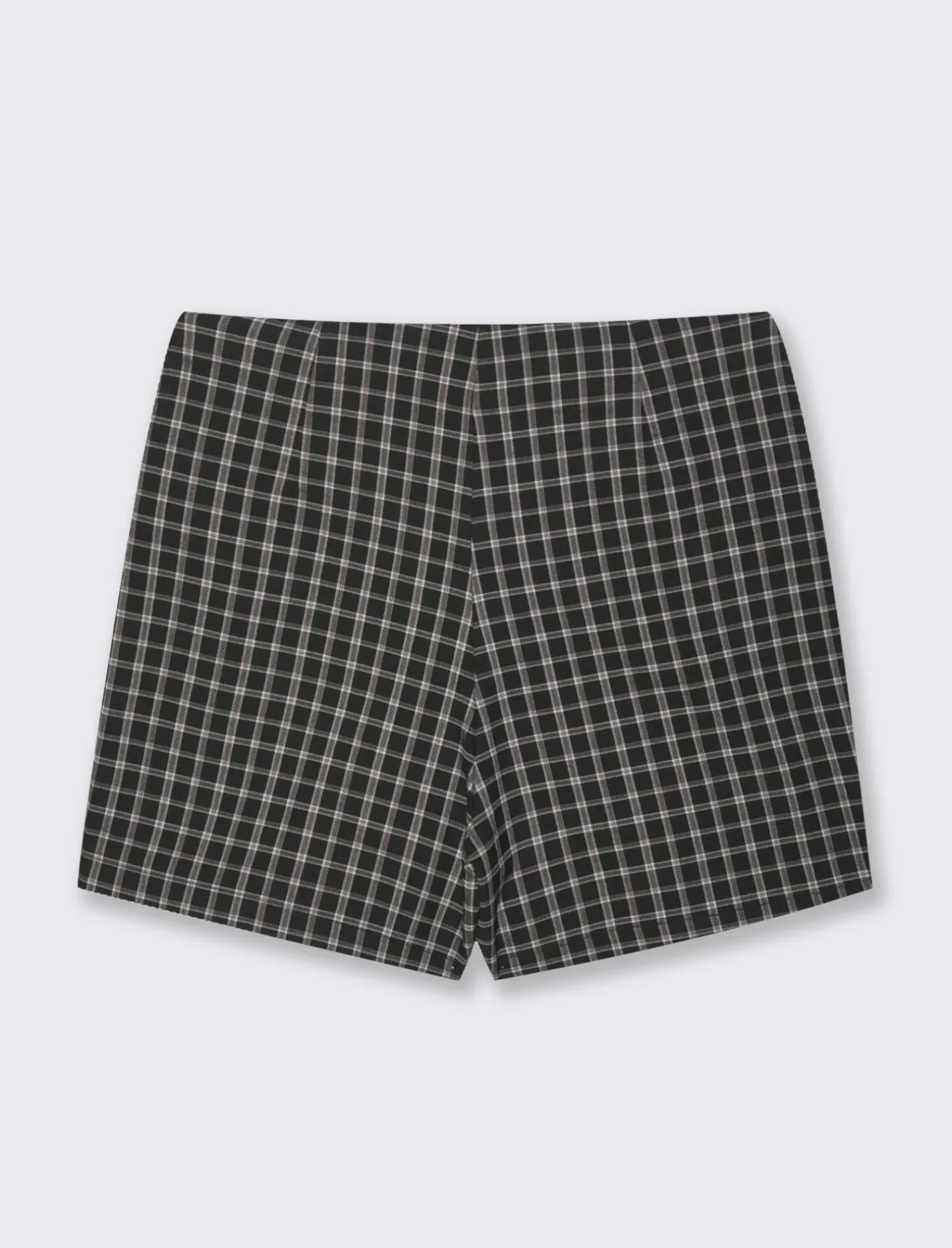 Piazza Italia Short effetto gonna in quadro - Nero Online