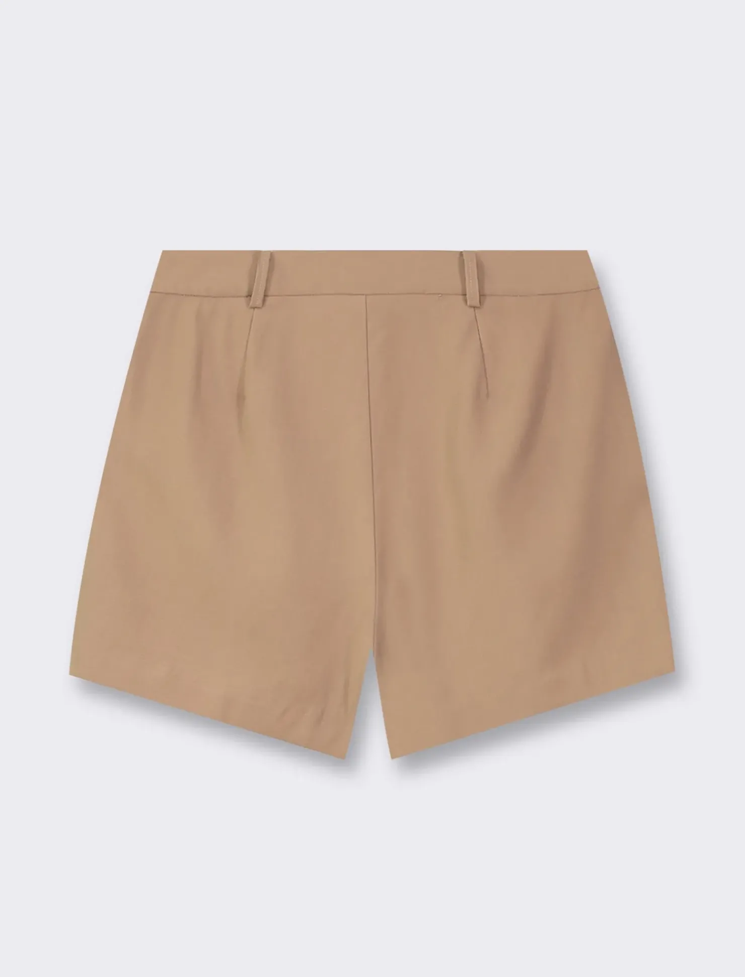 Piazza Italia Short formale in tessuto fliodo lunghezza media con chiusara con gancio e bottone - castoro Grigio Best