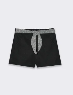 Piazza Italia Bambina|Gonne E Shorts<Shorts da bambina in panno - Nero