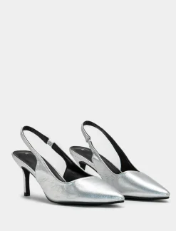 Donna Piazza Italia Donna|DéColletè<Slingback a punta in poliuretano e tacco a spillo -