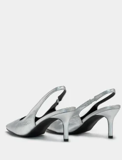 Donna Piazza Italia Donna|DéColletè<Slingback a punta in poliuretano e tacco a spillo -