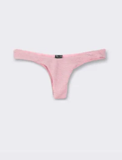 Donna Piazza Italia Donna<Slip costume lurex modello V - glicine