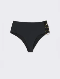 Donna Piazza Italia Donna<Slip mare vita alta con anelli -