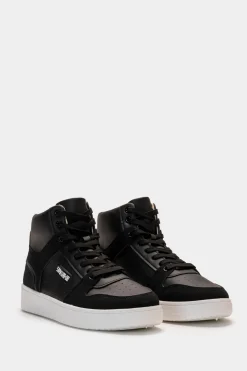 Uomo Piazza Italia Uomo|Sneakers<Sneakers a collo alto con riporti -