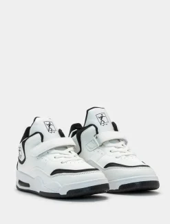 Bambino Piazza Italia Bambino|Sneakers<Sneakers a collo alto con strappo con riporti neri -