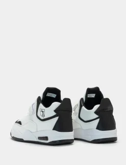 Bambino Piazza Italia Bambino|Sneakers<Sneakers a collo alto con strappo con riporti neri -