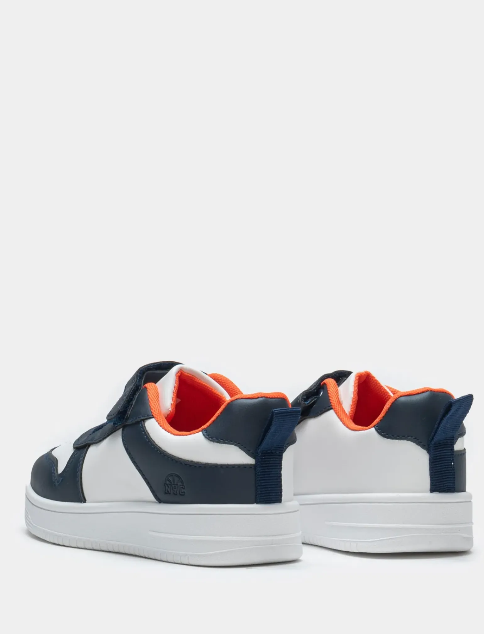 Bambino Piazza Italia Bambino|Sneakers<Sneakers bicolor in poliuretano bianco con riporti e strappo. -