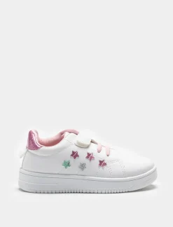 Piazza Italia Sneakers con strappi con stelle multicolor - Bianco Cheap