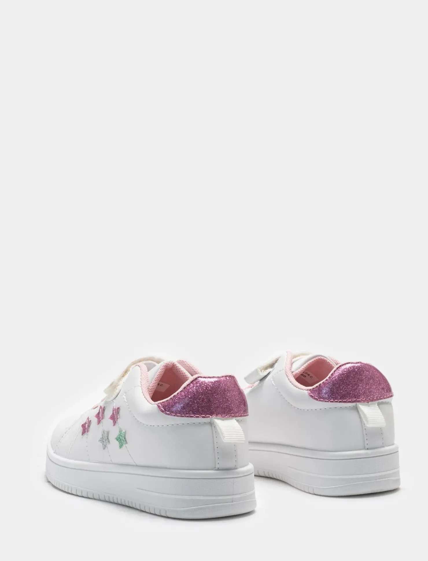 Piazza Italia Sneakers con strappi con stelle multicolor - Bianco Cheap