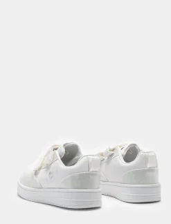 Piazza Italia Sneakers con strappi e riporti glitterati - Bianco Online