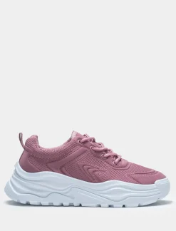 Piazza Italia Sneakers in tessuto sintetico. In due variani colore. - Rosa Outlet
