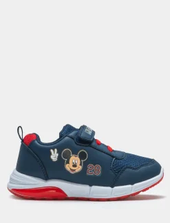 Bambino Piazza Italia Bambino|Sneakers<Sneakers light con strappo e stampa Micky Mouse - -rosso