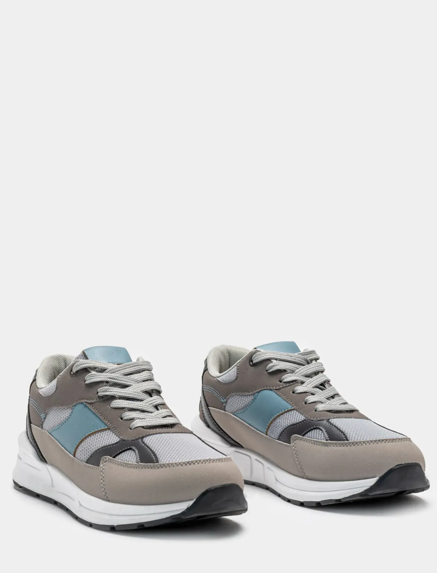 Piazza Italia Sneakers multicolor in poliuretano e tessuto sintetico. - Grigio Flash Sale