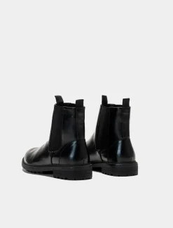 Uomo Piazza Italia Stringate E Mocassini|Stivali<Stivale chelsea in poliuretano con fasce elastiche lateriali -