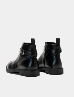 Uomo Piazza Italia Stringate E Mocassini|Stivali<Stivale in poliuretano con cinturno regolabile -