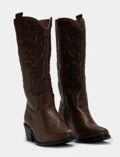 Donna Piazza Italia Donna|Stivali<Stivale Texano con gambale trapuntato -