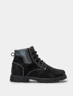 Bambino Piazza Italia Bambino|Sneakers<Stivaletto con lacci, zip sul lato interno e fondo roccia -