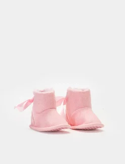 Piazza Italia Scarpe<Stivaletto in microfibra con nastro e imbottitura - Rosa