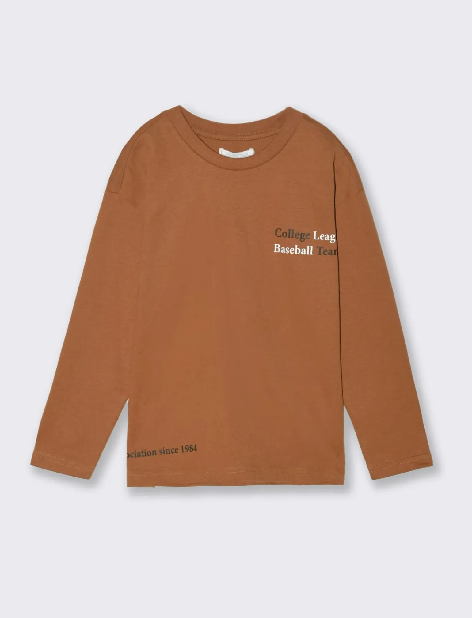 Bambino Piazza Italia Bambino|Maglieria<T- shirt con stampa posteriore da bambino - Marrone tabacco