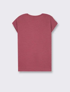 Donna Piazza Italia T-Shirt E Top<T shirt modello a T girocollo con tessuto ottoman e filato effetto metallizato - india