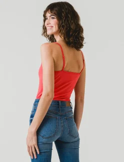 Piazza Italia Top con bretelle regolabili - Corallo Arancione Hot