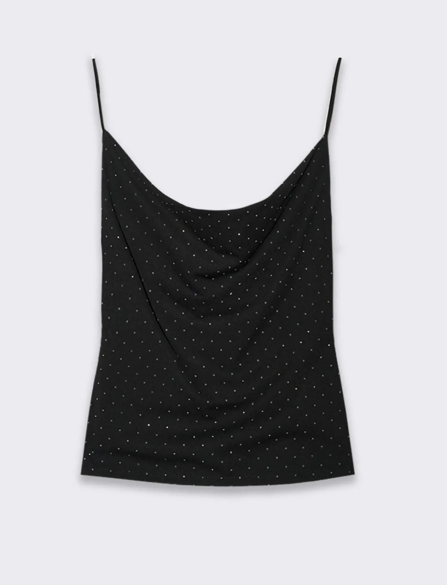Donna Piazza Italia T-Shirt E Top<Top con bretelline e strass applicati -