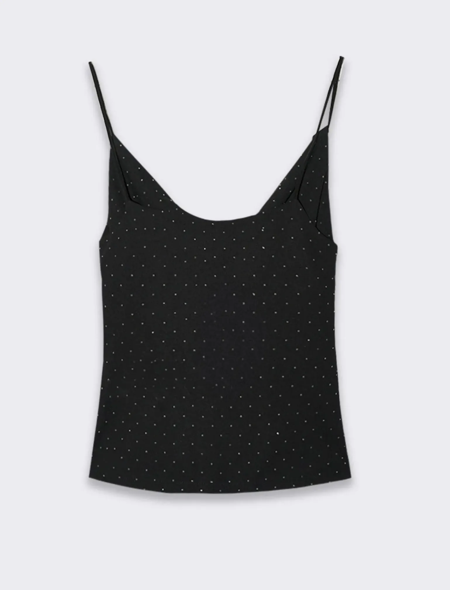 Donna Piazza Italia T-Shirt E Top<Top con bretelline e strass applicati -