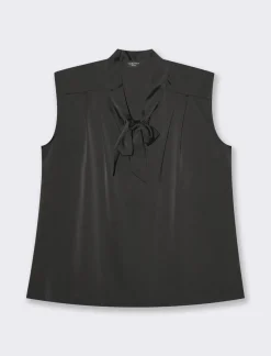 Donna Piazza Italia Donna|T-Shirt E Top<Top con fiocco al collo, vestibilità regular -