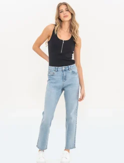 Donna Piazza Italia Donna<Top con zip da donna -