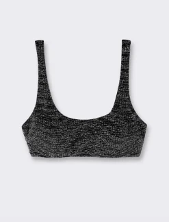 Donna Piazza Italia Donna<Top costume lurex mare modello brassiere -