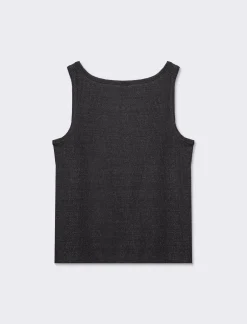 Donna Piazza Italia T-Shirt E Top<Top elastico con isnerti filo effetto metallizzato -