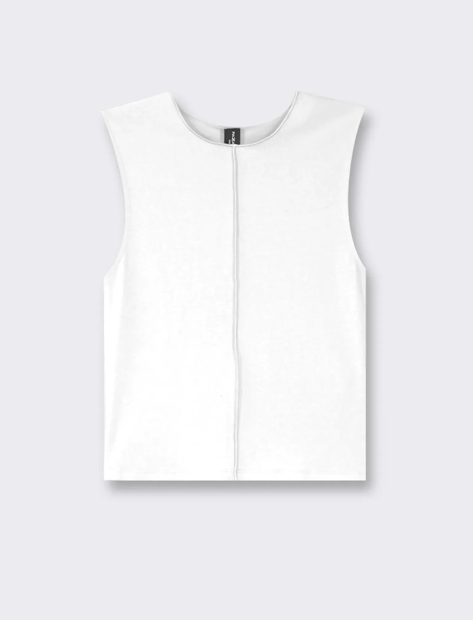 Donna Piazza Italia Donna|T-Shirt E Top<Top elastico slim basic smanicato girocollo - Avorio