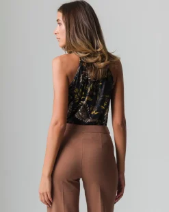 Donna Piazza Italia T-Shirt E Top<Top halter neck stampato da donna -