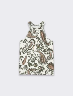 Donna Piazza Italia T-Shirt E Top<Top halter neck stampato da donna - Ve.milit.