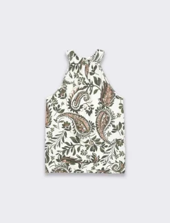 Donna Piazza Italia T-Shirt E Top<Top halter neck stampato da donna - Ve.milit.