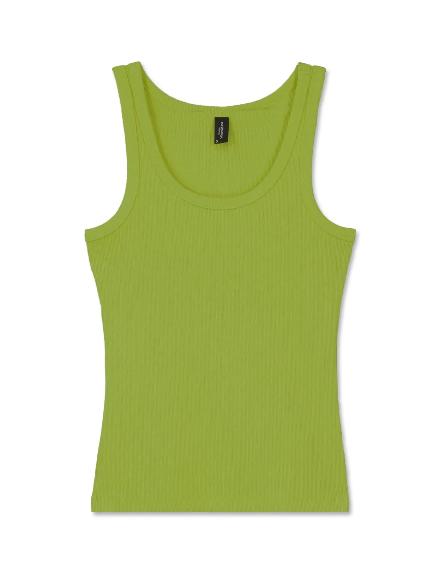 Donna Piazza Italia Donna|T-Shirt E Top<Top in cotone elastico, lavorazione a coste vestibilità slim - pistacchio