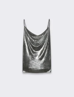 Donna Piazza Italia Donna|T-Shirt E Top<Top in lurex con scollo vulcano e bretelline -