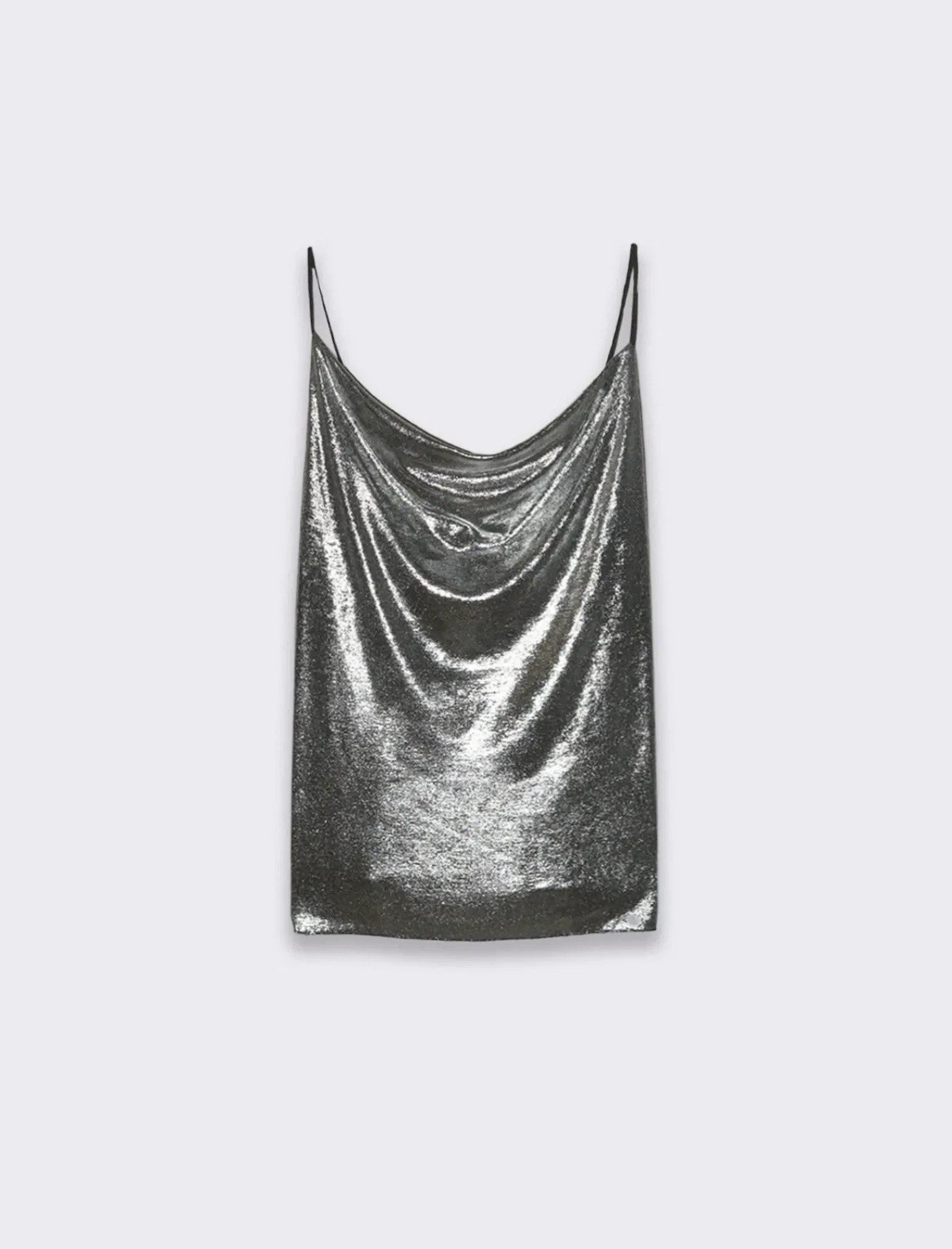 Donna Piazza Italia Donna|T-Shirt E Top<Top in lurex con scollo vulcano e bretelline -