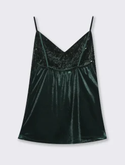 Donna Piazza Italia T-Shirt E Top<Top in paillettes -