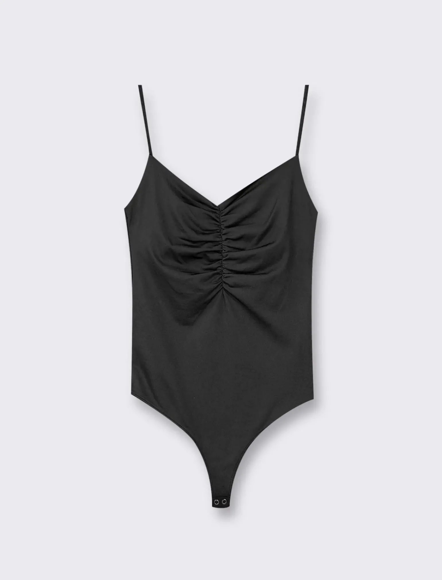 Donna Piazza Italia Donna|T-Shirt E Top<Top modello body con spalline regolabili ed arriccio sul davanti e abbottonatura inferiore -