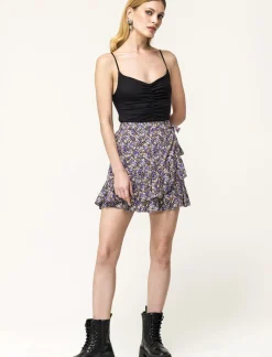 Donna Piazza Italia Donna|T-Shirt E Top<Top modello body con spalline regolabili ed arriccio sul davanti e abbottonatura inferiore -