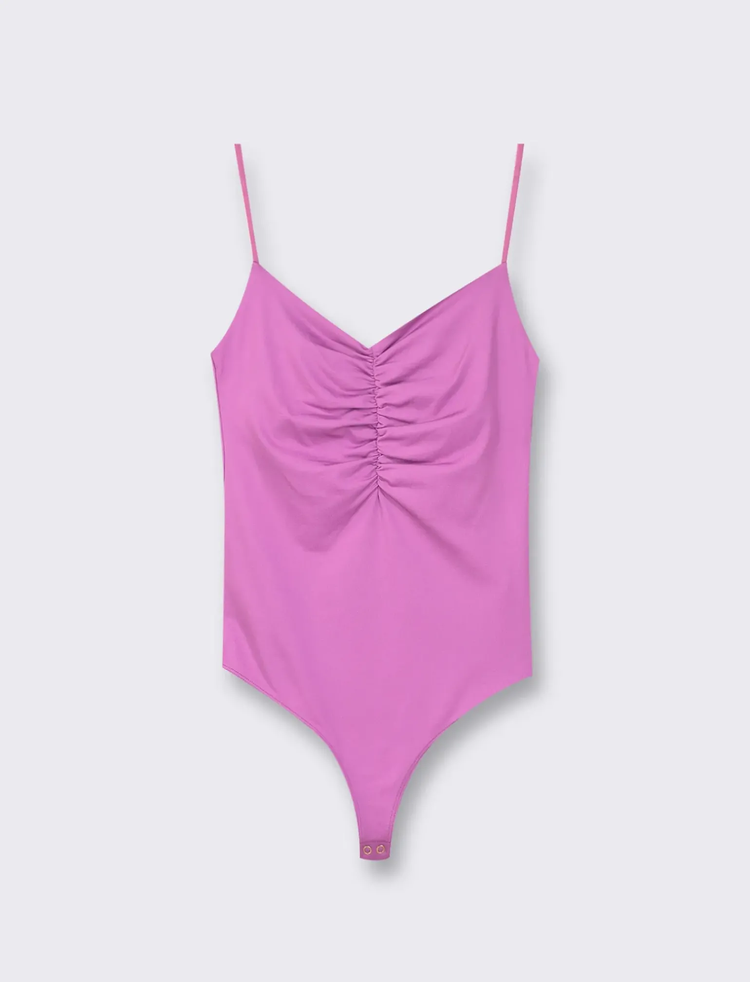 Donna Piazza Italia Donna|T-Shirt E Top<Top modello body con spalline regolabili ed arriccio sul davanti e abbottonatura inferiore -