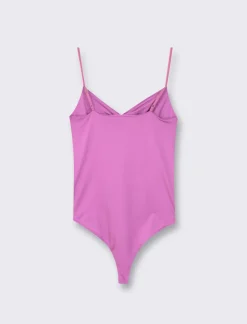 Donna Piazza Italia Donna|T-Shirt E Top<Top modello body con spalline regolabili ed arriccio sul davanti e abbottonatura inferiore -