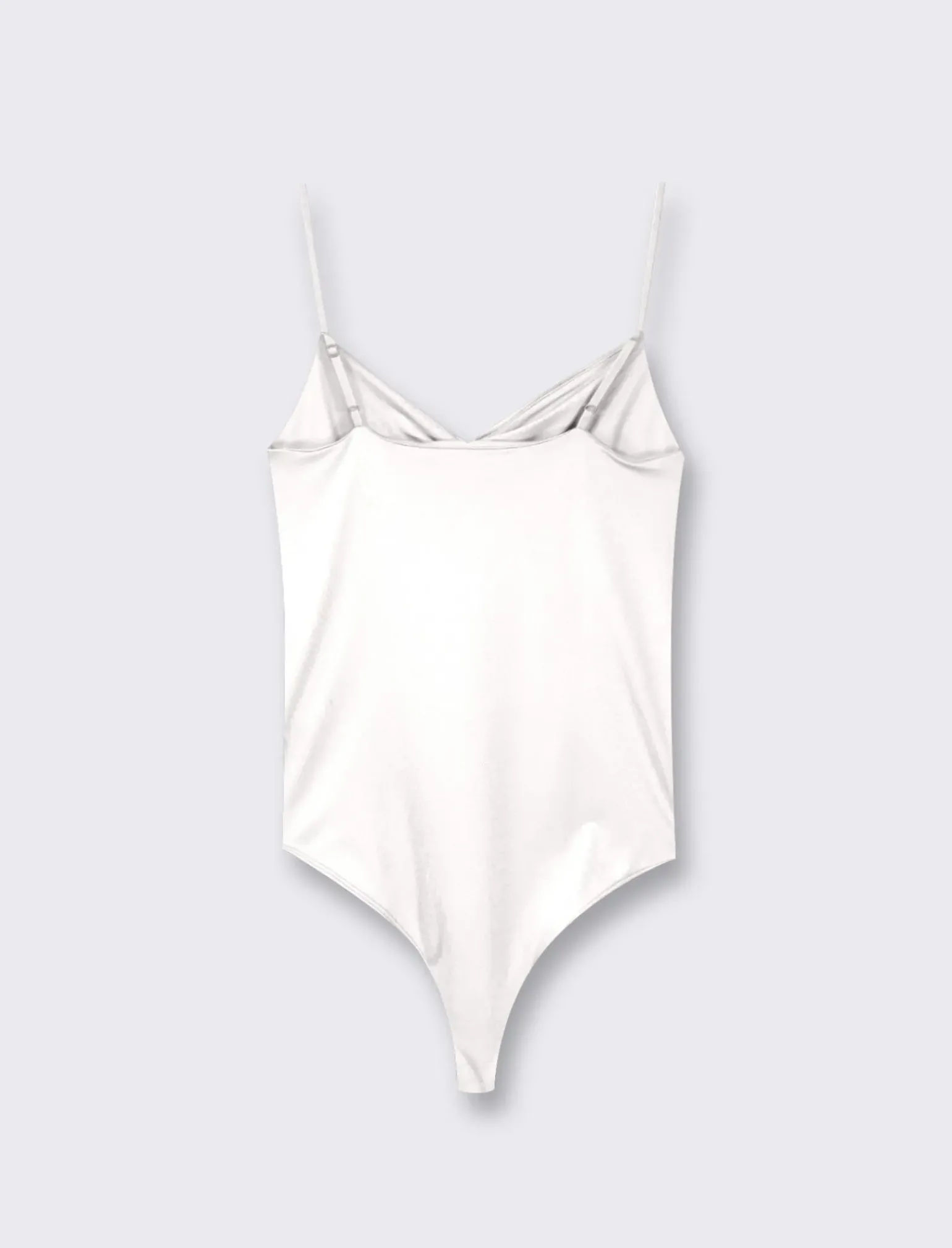 Donna Piazza Italia Donna|T-Shirt E Top<Top modello body con spalline regolabili ed arriccio sul davanti e abbottonatura inferiore - latte