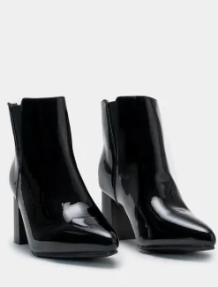 Donna Piazza Italia Donna|Tronchetti<Tronchetto a punta di vernice -